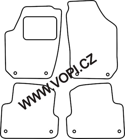 Autokoberce Škoda Fabia II 11/2007 - 10/2014 Autofit (4310)